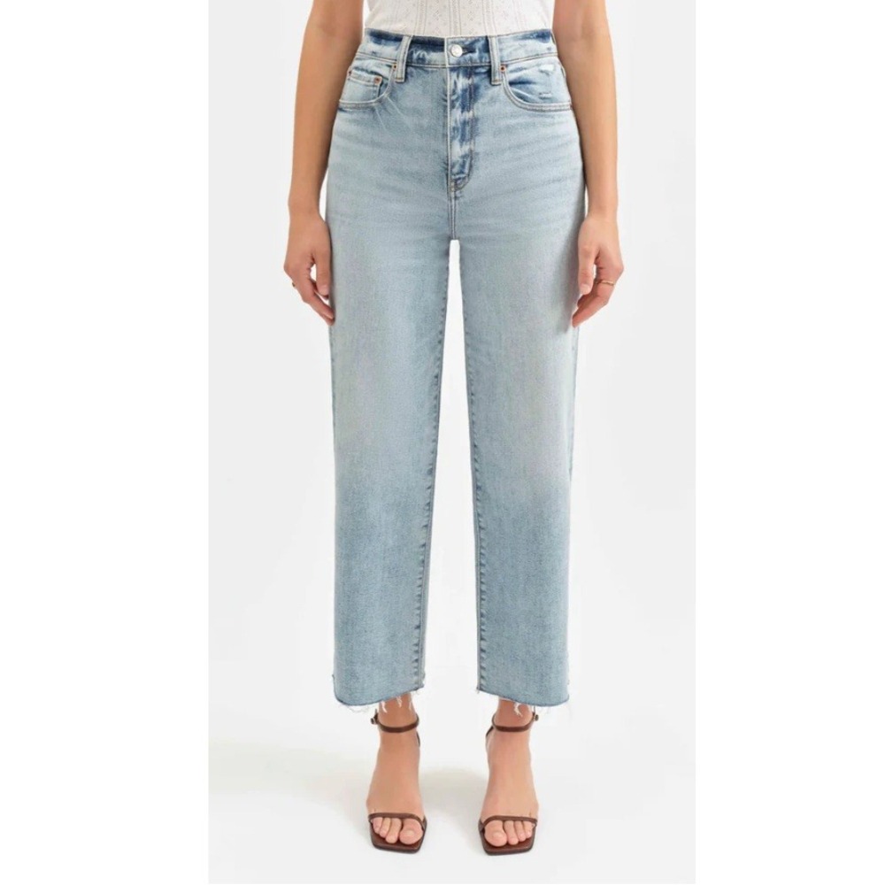 Daze Women's Indigo Downright High Rise Straight Leg Jeans Size 33 NWT